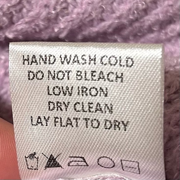 Lovers and Friends Jade Rib Knit Turtleneck Lavender Purple Sweater Sz L - Picture 7 of 7